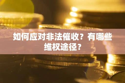 北京如何应对非法催收？有哪些维权途径？