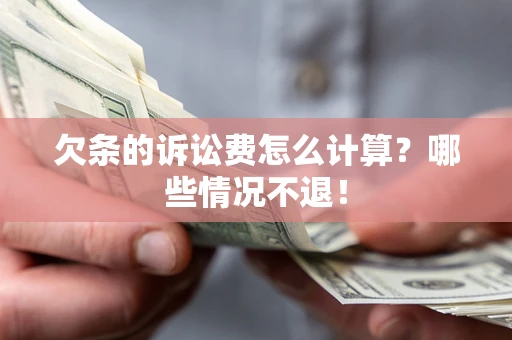 北京欠条的诉讼费怎么计算？哪些情况不退！